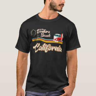 T-shirt Centre-ville de Ventura California Surf Beach Retr
