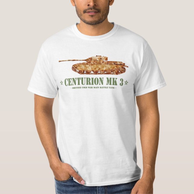 T-shirt Centurion MK 3 Tank British MBT de guerre froide (Devant)