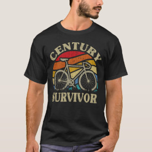 T-shirt Century Survivor 100 Mile Bicycle Road Cycling