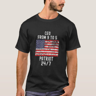 T-shirt Ceo Patrio Patriotic 4th of July Usa Flag