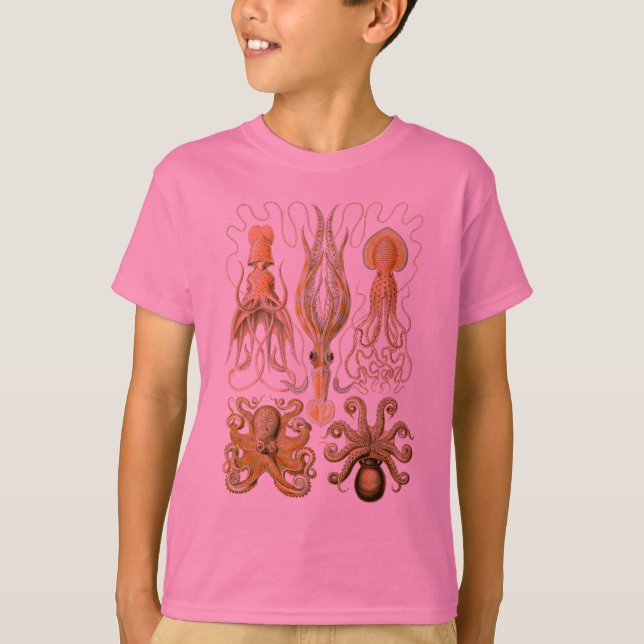 T-shirt Cephalopod poulpe calmar Nature marine (Devant)
