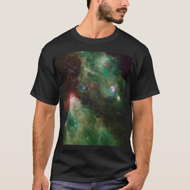 T-shirt Cepheus B et C Nebula verte (Devant)