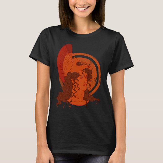 T-shirt Céramique grecque Athéna (Devant)