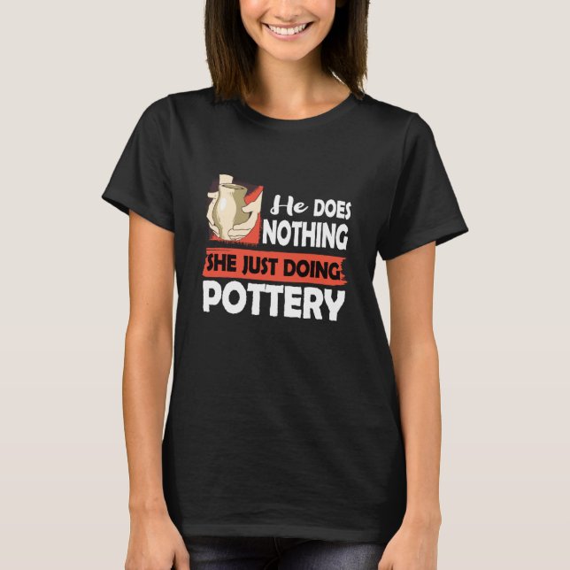 T-shirt Céramique Il ne fait rien que faire Pottery Men (Devant)