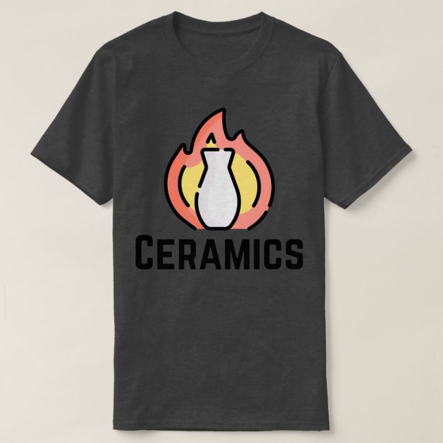 T-shirt Céramique Kiln Fire Pottery Clay (Design devant)