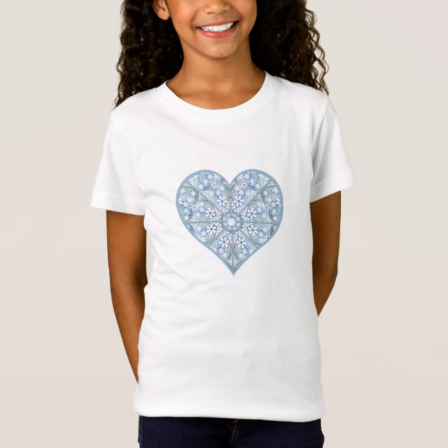 T-Shirt Céramique Lace Bleu clair (Devant)