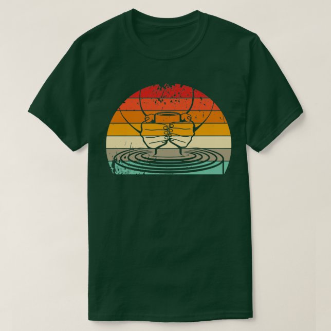 T-shirt Céramique Retro Kiln Poterie (Design devant)