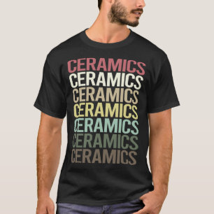 T-shirt Céramiques en texte coloré