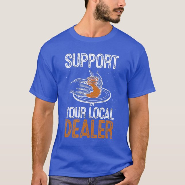 T-shirt Céramiques Pot Argile Artiste Potterie Soutien (Devant)