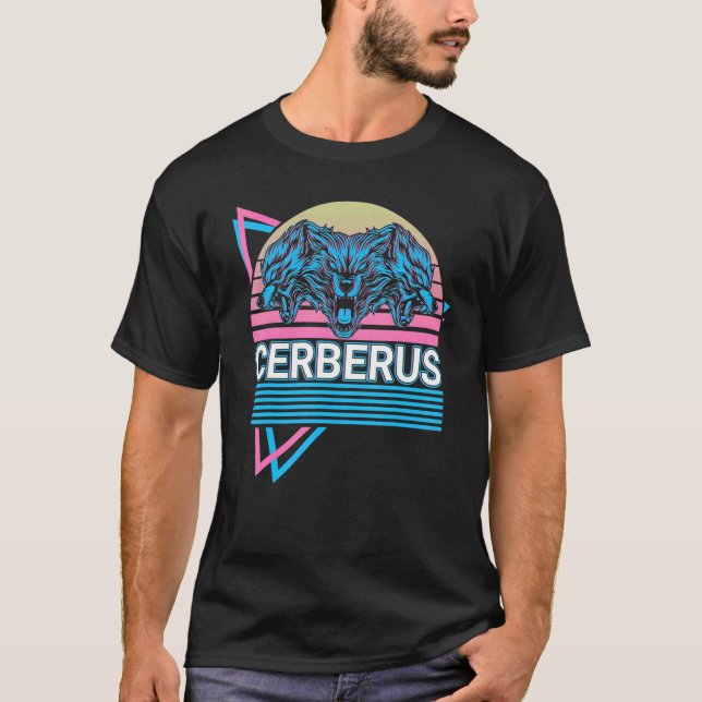 T-shirt Cerberus Ancienne Mythologie Grecque Rétro (Devant)