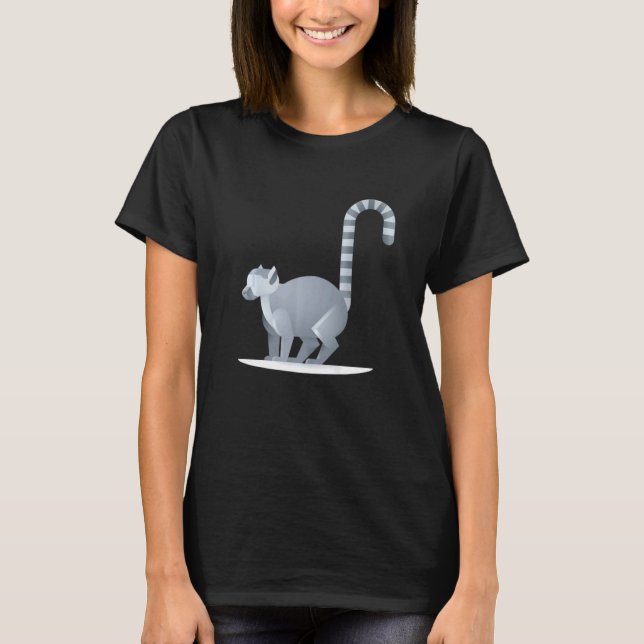 T-shirt Cerclage de Lemur Taillé Cute Primate 1 (Devant)