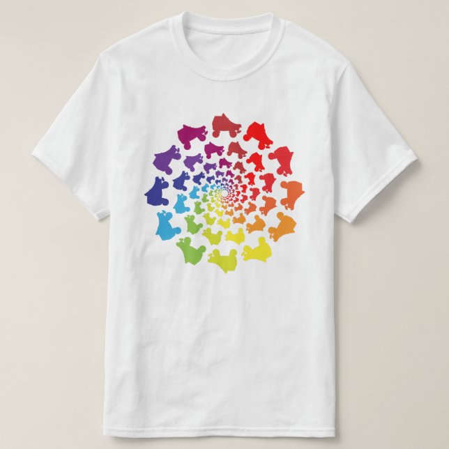 T-shirt cercle arc-en-ciel (Design devant)
