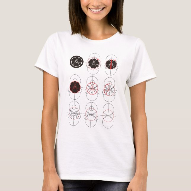 T-shirt Cercle avec katabami à l'épée (Devant)