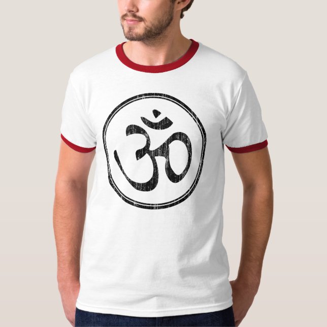 T-shirt Cercle blanc Om (Devant)