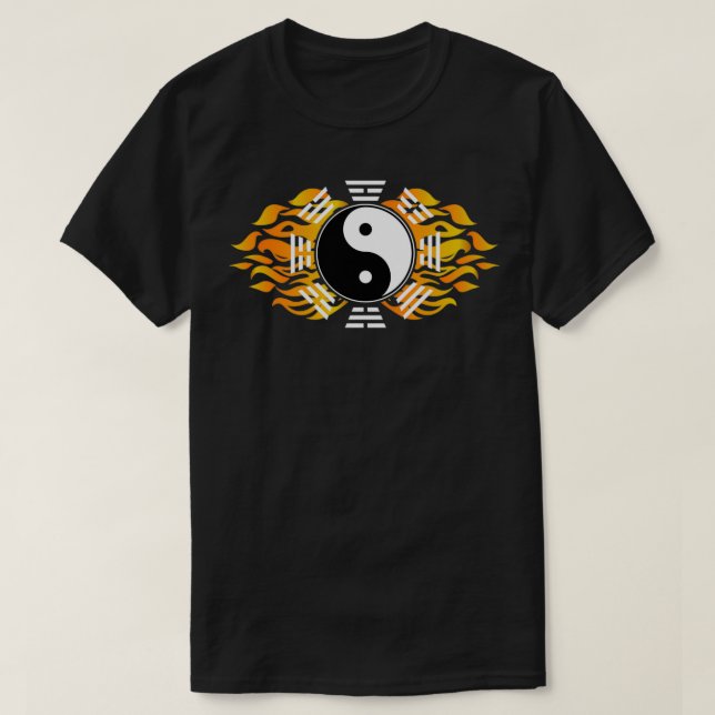 T-shirt Cercle chinois d'arts martiaux Bagua Zhang Yin Yan (Design devant)