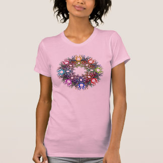 T-shirt Cercle d'arc-en-ciel de la vie