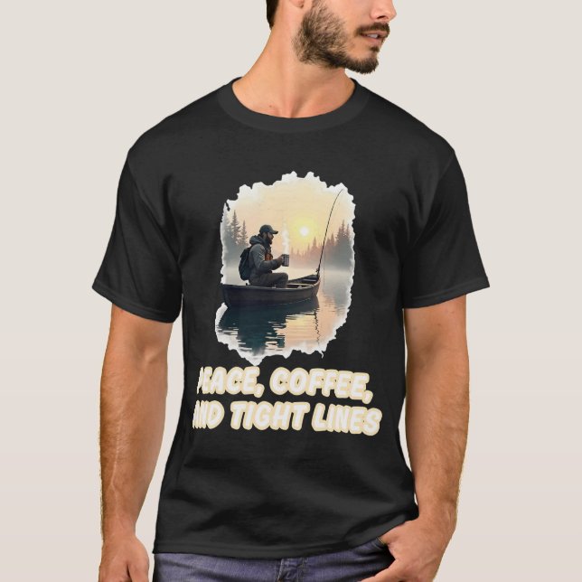 T-shirt Cercle de carpe doré – Conception circulaire avec  (Devant)