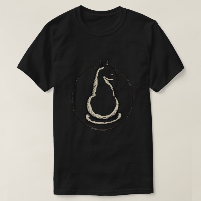 T-shirt Cercle de chat (Design devant)