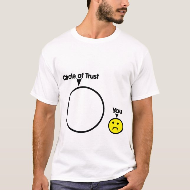 T-shirt Cercle de chemise de confiance (Devant)