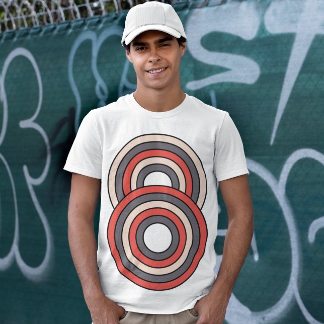 T-shirt Cercle de côlon rétro (Créateur téléchargé)