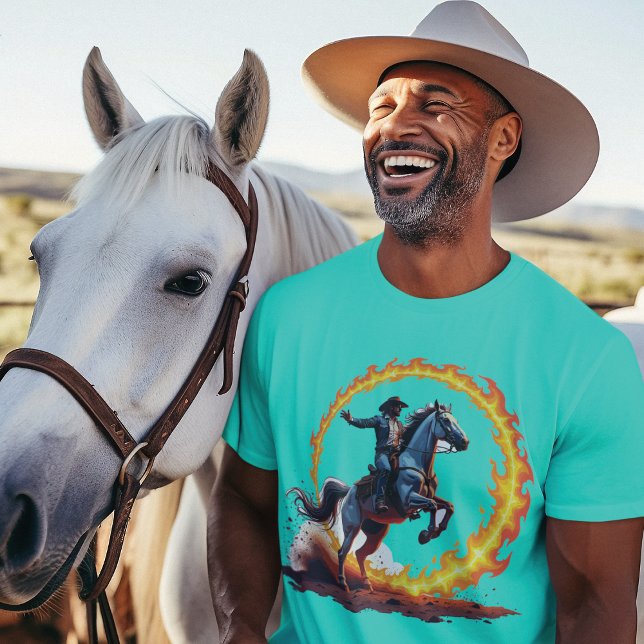 T-shirt Cercle de feu de Cowboy Reiter (Créateur téléchargé)