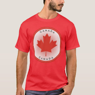 T-shirt Cercle de feuille d'érable du Canada