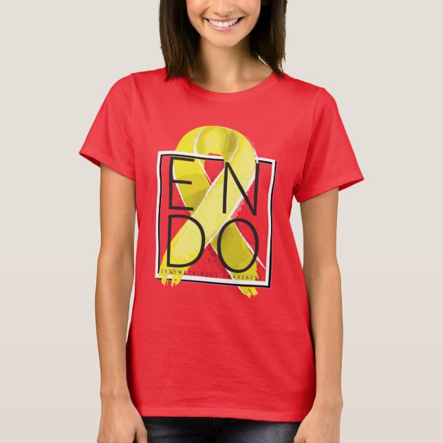 T-shirt Cercle de fleurs de sensibilisation à l'endométrio (Devant)