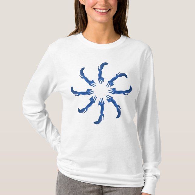 T-shirt Cercle de Fox bleu (Devant)