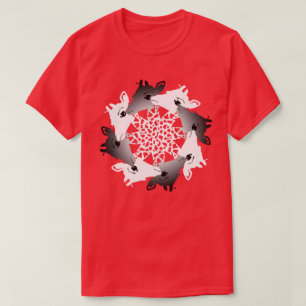 T-shirt cercle de girafes