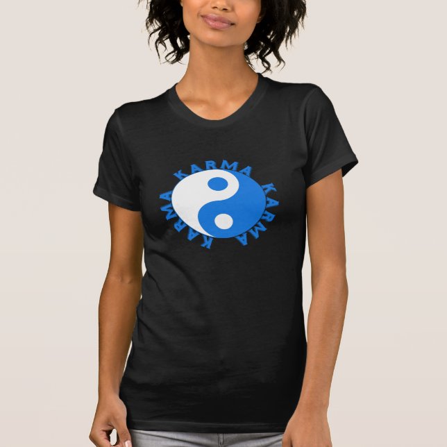 T-shirt Cercle de KARMA avec le symbole de Yin Yang (Devant)