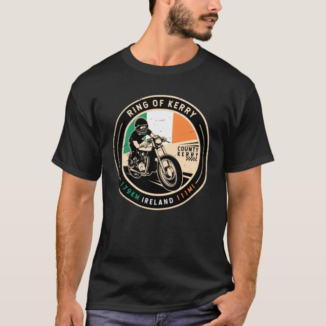 T-shirt Cercle de la moto Kerry Irlande (Devant)