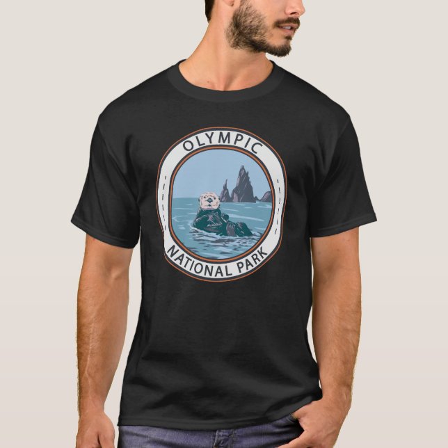 T-shirt Cercle de loutres de mer du Parc national olympiqu (Devant)