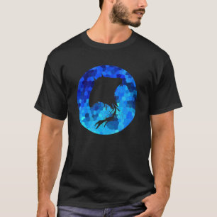 T-shirt Cercle de mosaïque bleue de Manta Ray