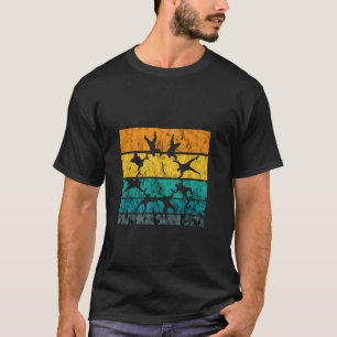 T-shirt Cercle de parachutisme vintage rétro parachute par