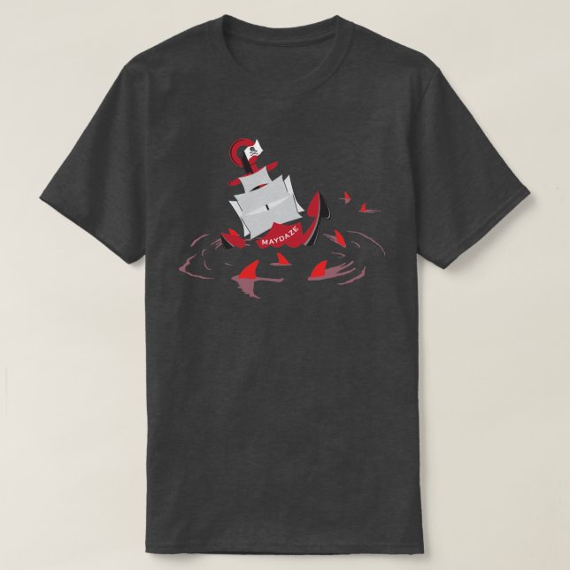 T-shirt cercle de requins maydaze (Design devant)