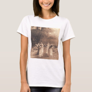 T-shirt Cercle De Sorcières Les Femmes Vintages Dansant