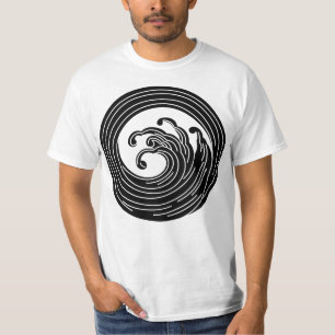 T-shirt Cercle de vague en forme de tourbillon