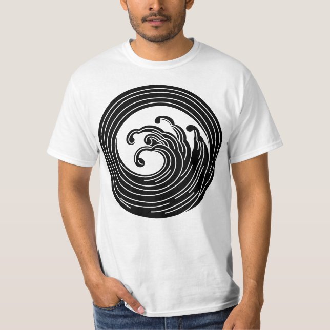 T-shirt Cercle de vague en forme de tourbillon (Devant)
