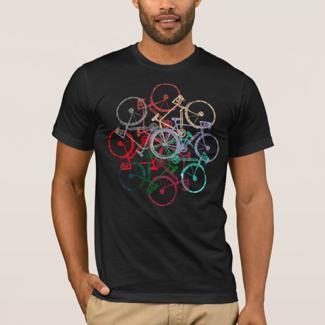 T-shirt Cercle de vélos couleur (Devant)