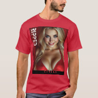 Cercle déchiré belle femme