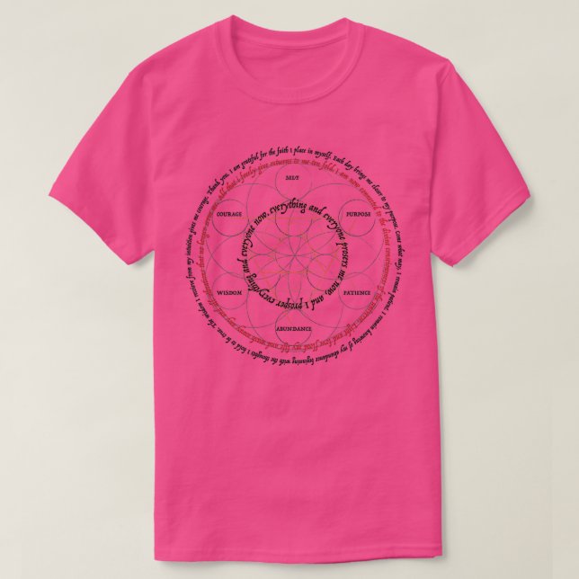 T-shirt Cercle des bénédictions (Design devant)