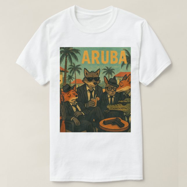 T-SHIRT CERCLE DISCRET DES ENTHÉÂSIASTES ARUBA 2025 (Design devant)