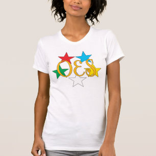 T-shirt Cercle d'OES de chemise d'étoiles