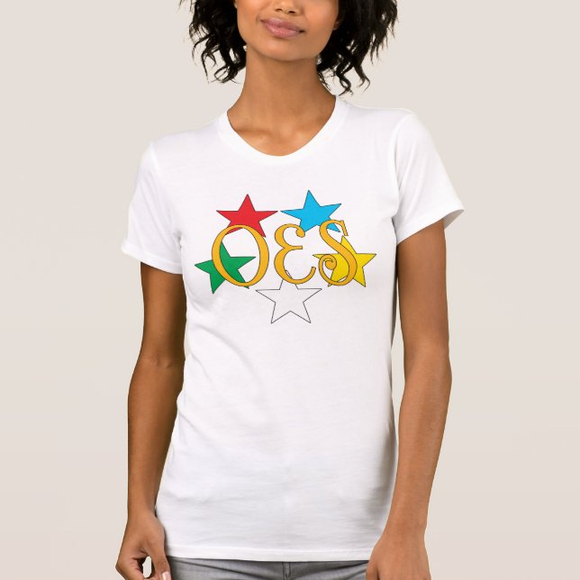 T-shirt Cercle d'OES de chemise d'étoiles (Devant)
