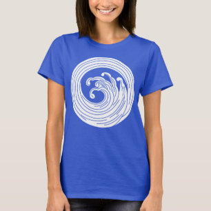 T-shirt Cercle d'onde en forme de tourbillon