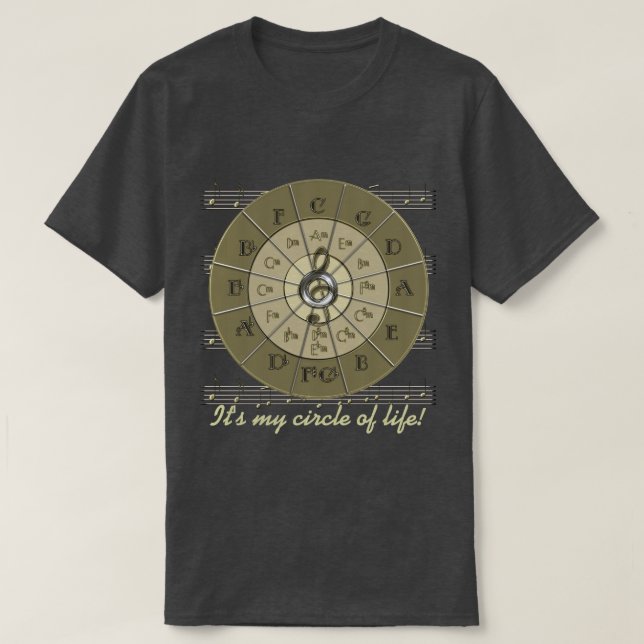 T-shirt Cercle d'or de Deco de cinquièmes (Design devant)