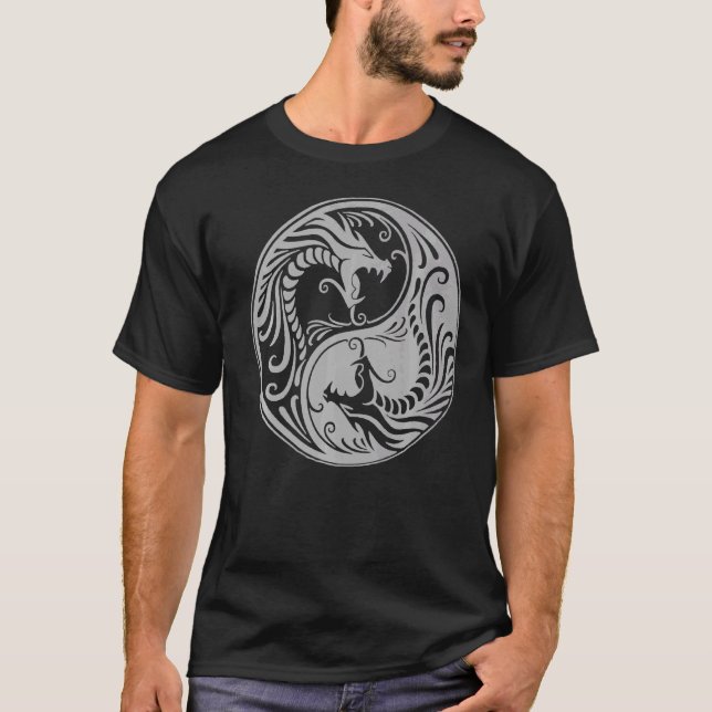 T-shirt Cercle du dragon Yin Yang (Devant)