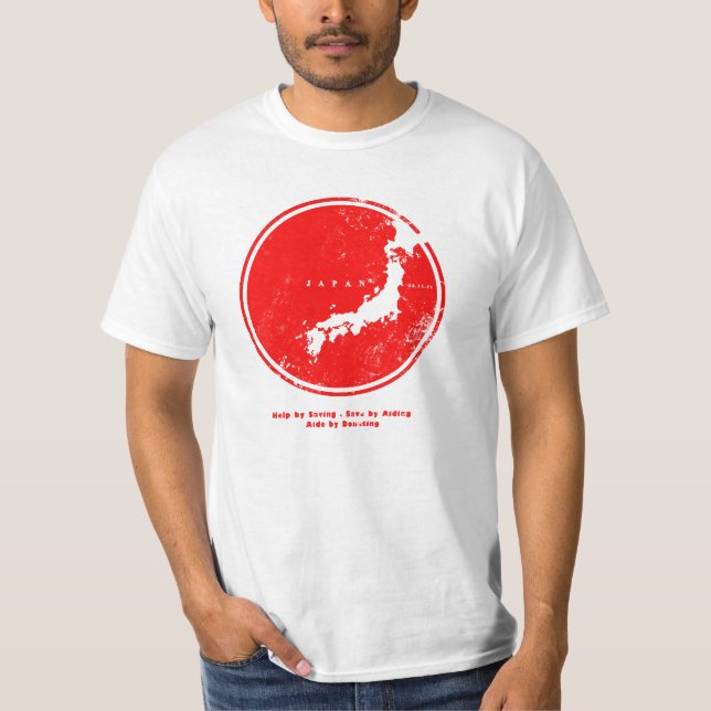 T-shirt cercle du Japon d'aide (Devant)