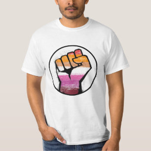 T-shirt Cercle du poing de la fierté lesbienne