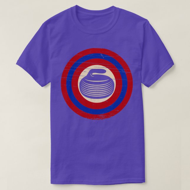 T-shirt Cercle en pierre de curling (Design devant)